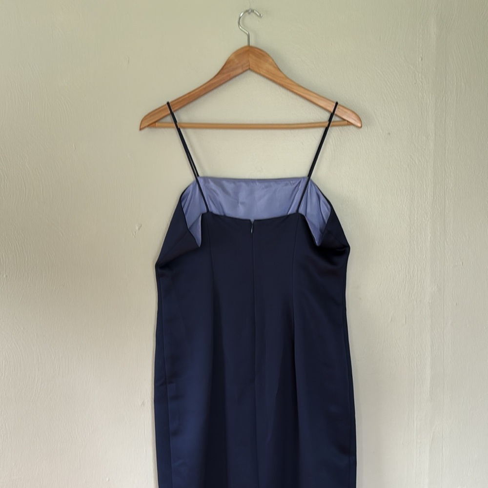 Alex Evenings vintage spaghetti strap Navy Dress set 6/8 - Picture 6 of 14